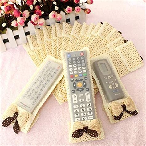 Microfiber cotton fabric cloth Remote control cover case - 3 pcs. set ...