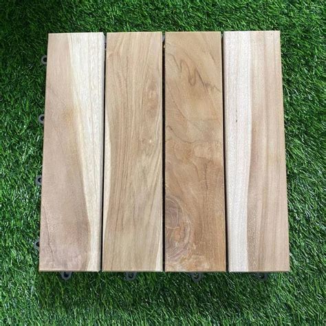 Jual Lantai Kayu Decking Tile Jati Bongkar Pasang - Ubin Parket ...