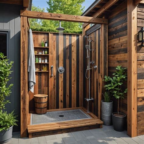 Coolest DIY Outdoor Shower Designs for Your Yard | Outdoor bathroom ...