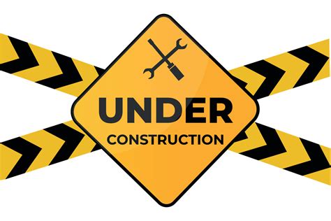 Under construction sign tools design vector 13710622 Vector Art at Vecteezy