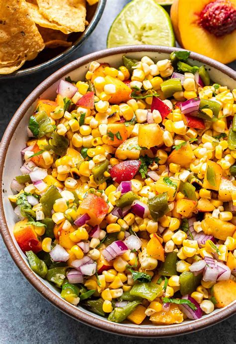Peach Green Chile Corn Salsa - Recipe Runner