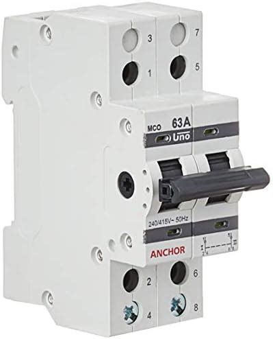 Anchor by Panasonic 98082 UNO Series 32 Ampere Dual Pole Change Over ...