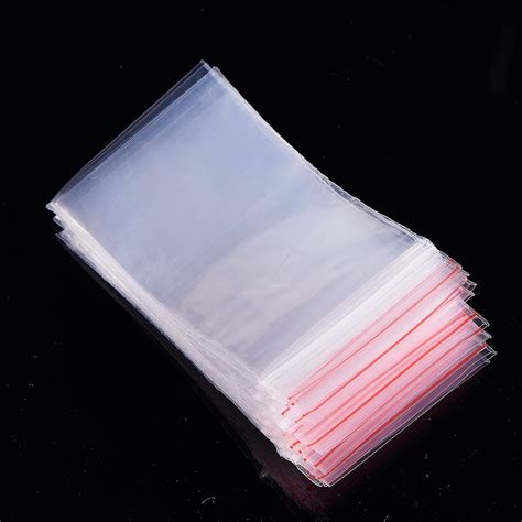 ARTHOM 100pcs Small Plastic Resealable Zipper Bags, Clear Poly Ziplock ...
