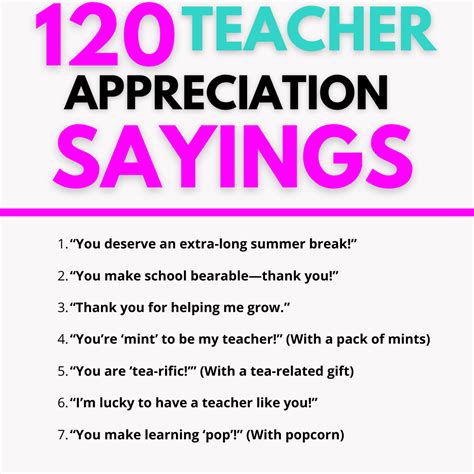 120 Teacher Appreciation Sayings to Show Your Gratitude - InsideOutlined