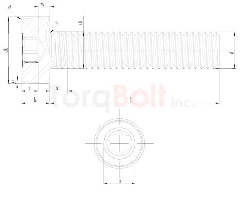 ISO 14580 Hexalobular Low Head Cap Screws Dimensions Standards ...