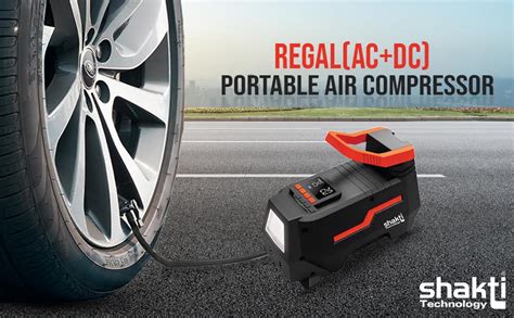 Shakti Technology REGAL (AC+DC) - Digital Portable Tyre Inflator for ...