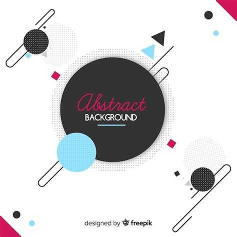 Colorful abstract background with flat design | Free Vector