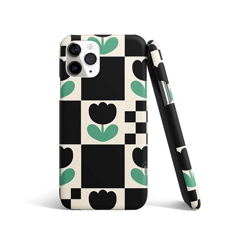 Minimalistic Flower Pattern Phone Cover | Matte Case – Boujee