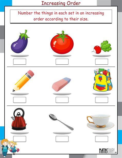 Image result for Increasing Decreasing Order Sign