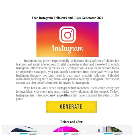 Free Instagram Followers and Likes Generator 2021.pdf | DocDroid
