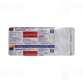 Brutaflam Pg 7560 Mg Tablet 10 - Uses, Side Effects, Dosage, Price ...