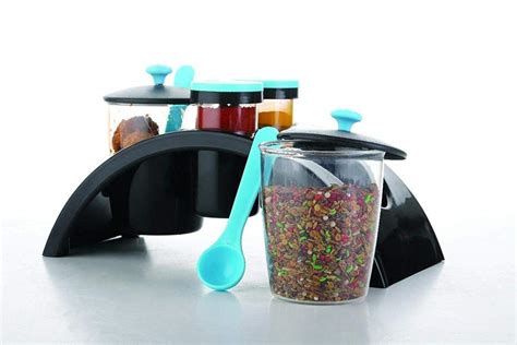 Buy Classy Multipurpose Pickle Jar Set for Dining Plastic Spice Storage ...