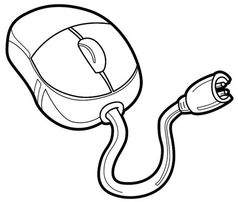Image result for Simple Computer Mouse Drawing