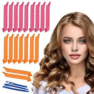 WHISKET Hair Curlers Spiral Curls No Heat Wave Hair Curlers Styling Kit ...