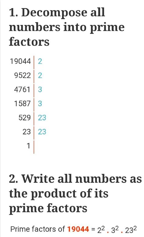 Find the square root of 19044 by PRIME FACTORS METHOD Need urgent help ...