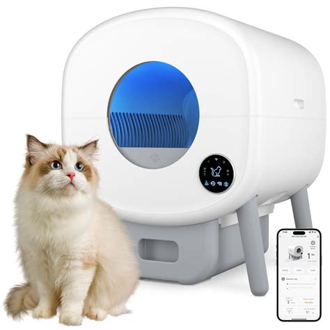 Self Cleaning Litter Box, 95 L Automatic Cat Litter Box Self Cleaning ...