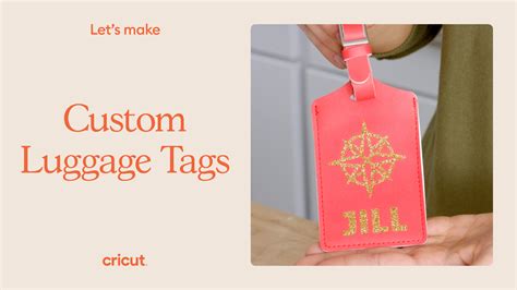 How to make a custom luggage tag with Cricut