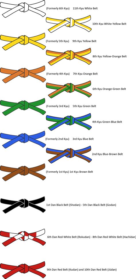Judo Belts & Gradings | Arti marziali, Judo, Arti