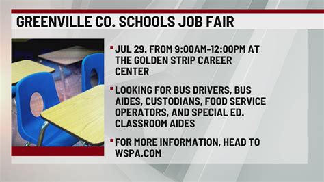 Greenville County Schools to host job fair