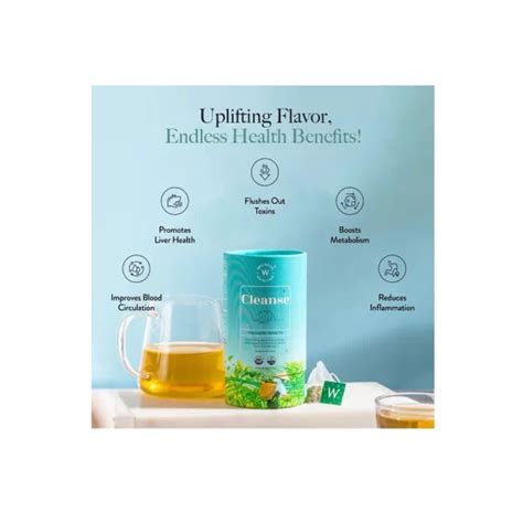 Wellbeing Nutrition Cleanse Adaptogenic Herbal Tea For Detox (20 Tea ...