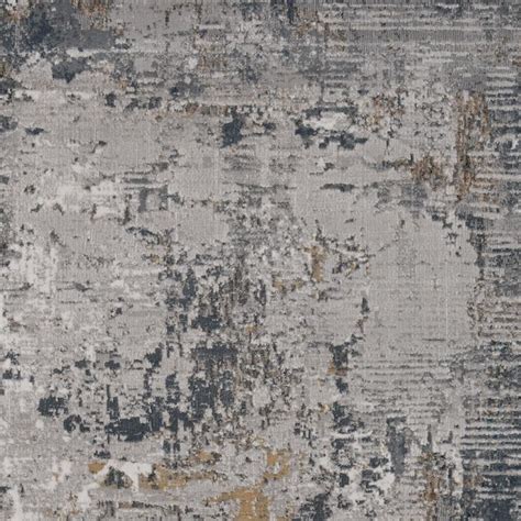 KAS Rugs Lara 3 X 5 (ft) Grey Indoor Distressed/Overdyed Industrial ...