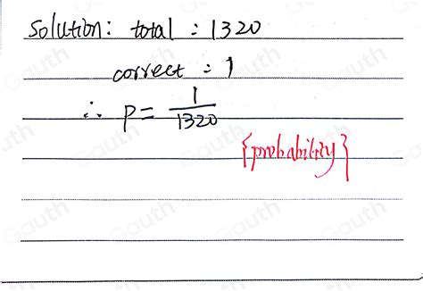 Solved: Question Now we will calculate the actual probability that all ...