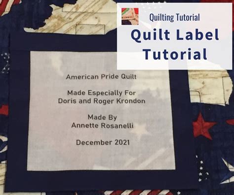 Quilt Labels Tutorial 的图像结果