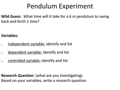 Pendulum Experiments 的图像结果