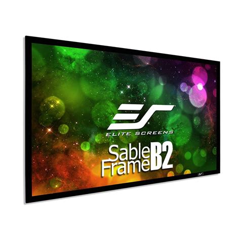 Elite Screens Sable Frame B2, 100-inch Diag. 16:9, Active 3D / 4K Ultra ...