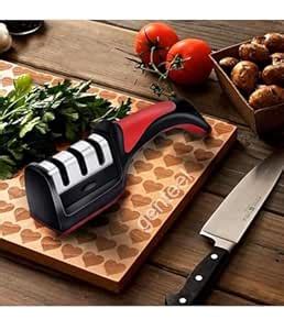 Buy Advanced Knife Sharpener Tool for Kitchen 3-Stage Knife Sharpener ...