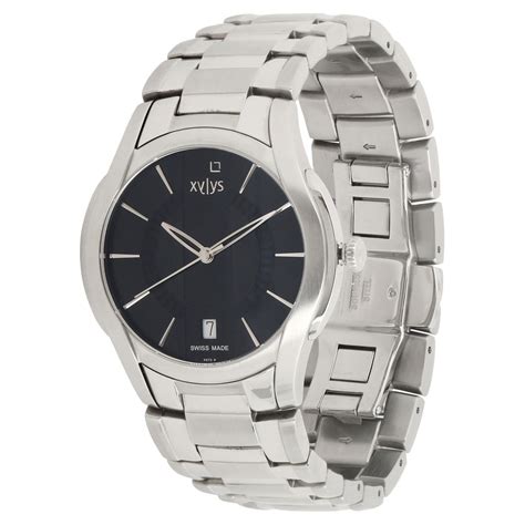 Buy Online Xylys Swiss Analog with Date Silver Stainless Steel Strap ...
