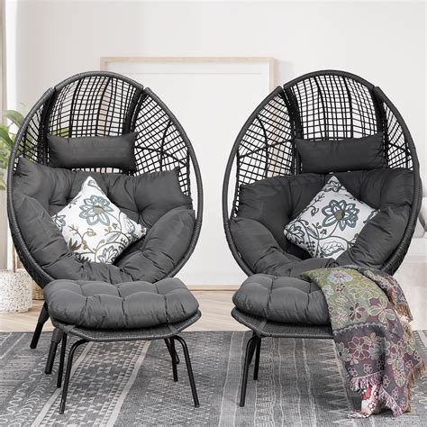 Outdoor Egg Chair With Footrest at Gabrielle Pillinger blog