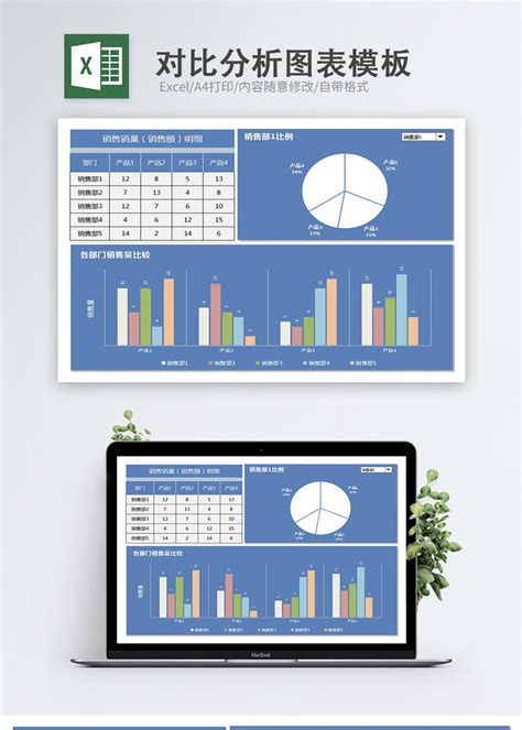 对比分析图表Excel模板图片-正版模板下载400159010-摄图网