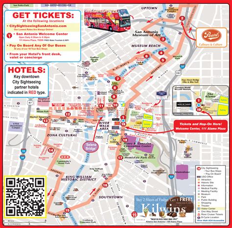 Printable San Antonio Riverwalk Map