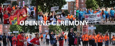 British Transplant Games Opening Ceremony 2025, Online event, Woodstock ...