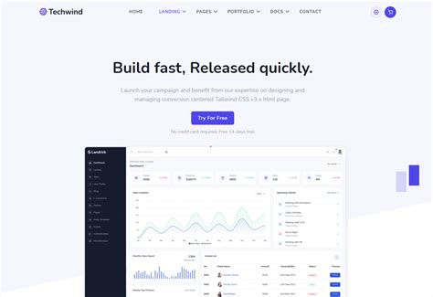 Techwind - Tailwind CSS Multipurpose Landing & Admin Dashboard Template