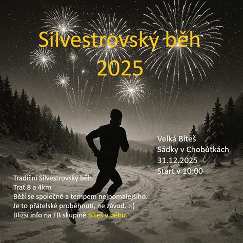 Silvestrovský běh 2025, Město Velká Bíteš, Brno, 31 December 2025 ...