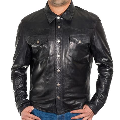 Adorn Men's Leather Shirt Stay Stylish and Comfortable