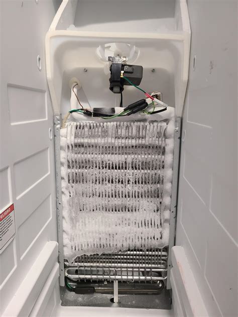 Ice buildup on Whirlpool refrigerator evaporator coils : r/maintenance