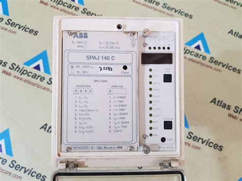ABB SPAJ 140 C COMBINED OVERCURRENT AND EARTH-FAULT RELAY – Atlas ...