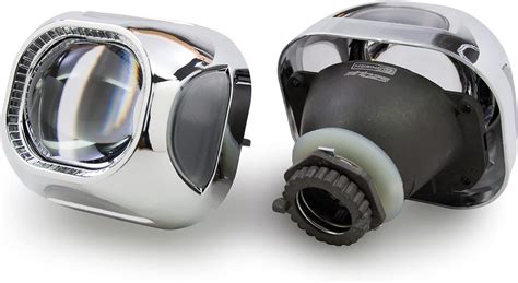 Buy Morimoto Panasquare Square Projector Shroud, Chrome Finish Bezel ...