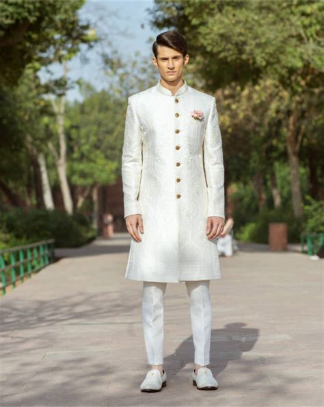 Shop now ryan light beige sherwani set