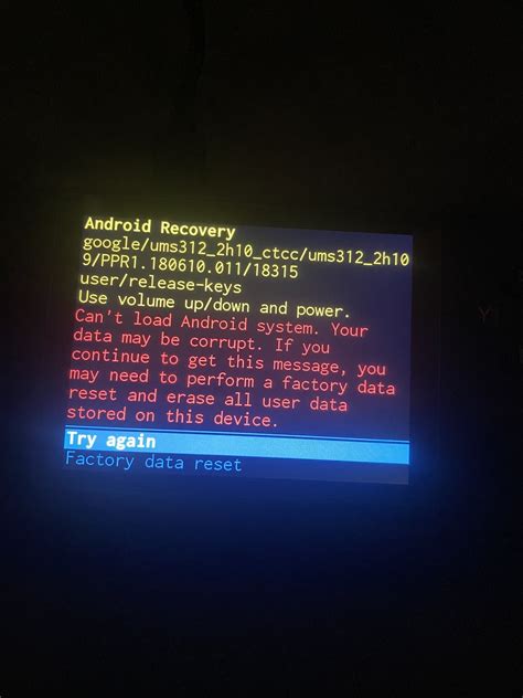 Image result for Cannot Load Android System Warning