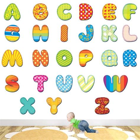 StickMe 'Colourful Alphabets - Baby - Kids - Learning Education Nursery ...
