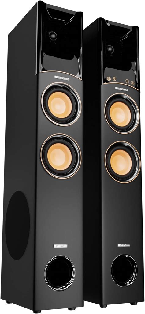 Zebronics Octave Dolby Tower Speaker with 340W RMS Power, Wireless mic ...