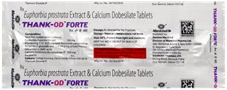 Thank Od Forte Tablet 7 - Uses, Side Effects, Dosage, Price | Truemeds