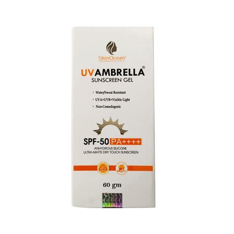 Buy UVambrella Spf 50 PA++++ Sunscreen Gel : ClickOnCare.com