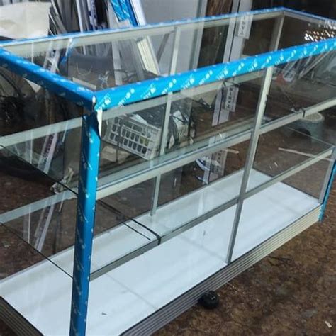 Jual etalase Panjang 120 cm lebar 45cm tinggi 80 cm, pintu kaca, 3 rak ...