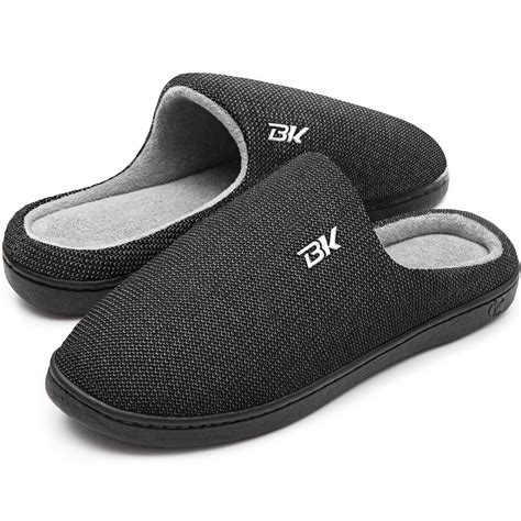 Bergman Kelly Men's Two-Tone Indoor/Outdoor Clog Slippers, Memory Foam ...
