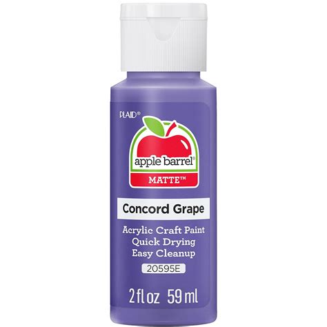 Apple Barrel Acrylic Paint in (2-Ounce), 20595 Concord Grape : Amazon ...